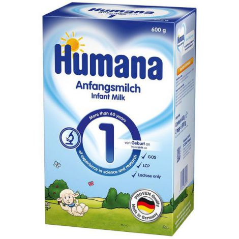 Humana 1 Lapte Praf 600g | Formula de la Naștere - imagine 2