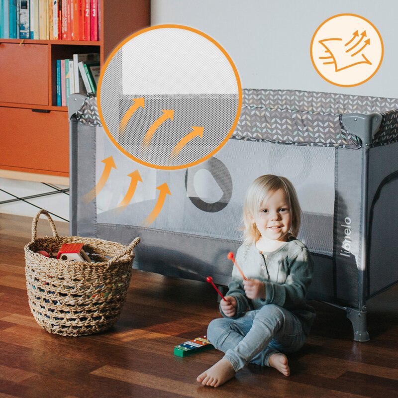 Patut Pliabil Lionelo Stefi 2-in-1 - imagine 5