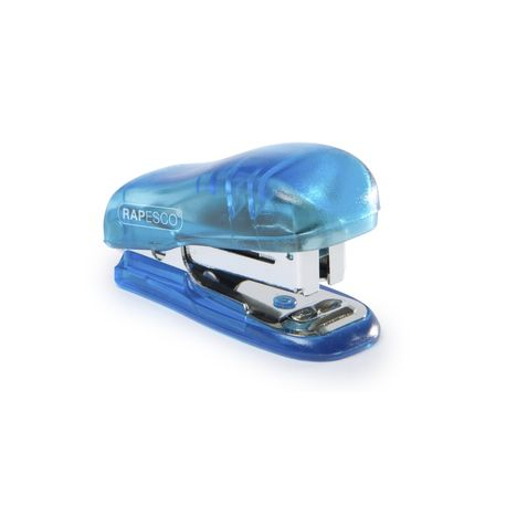 Capsator Rapesco Bug Mini, 12 coli, Albastru