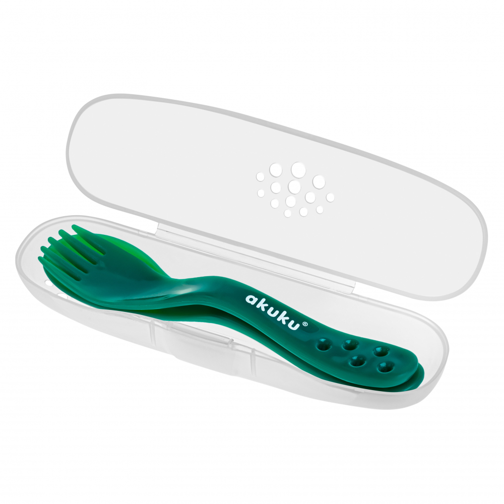 Set 2 Tacămuri Akuku Verde pentru Copii