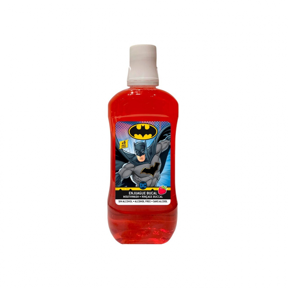 Apa de gură copii Batman 500ml, Capsuni