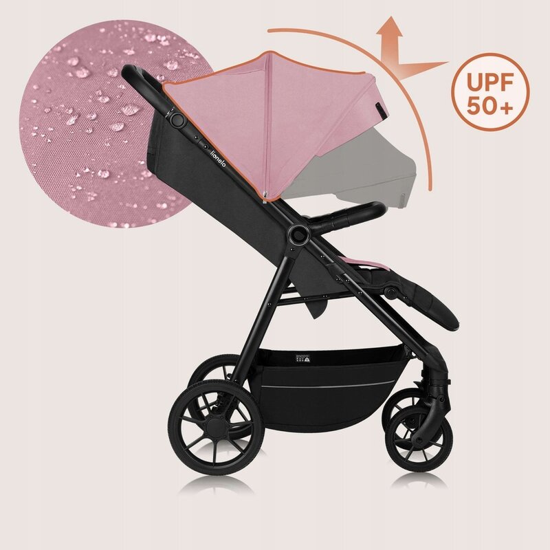 Carucior Lionelo Mira Roz - Confort Premium si Manevrabilitate - imagine 3