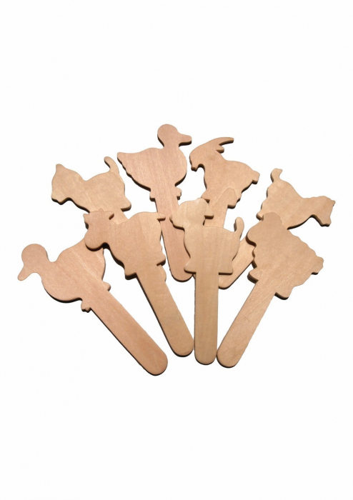 Set 8 Figurine Animale Lemn Colorart