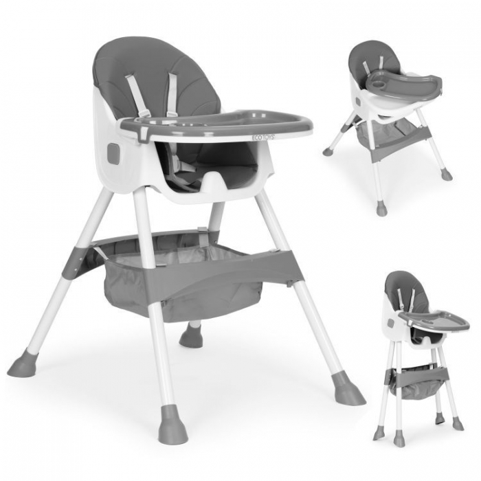 Scaun Masa Ecotoys HC521 Gri - Siguranță & Comfort