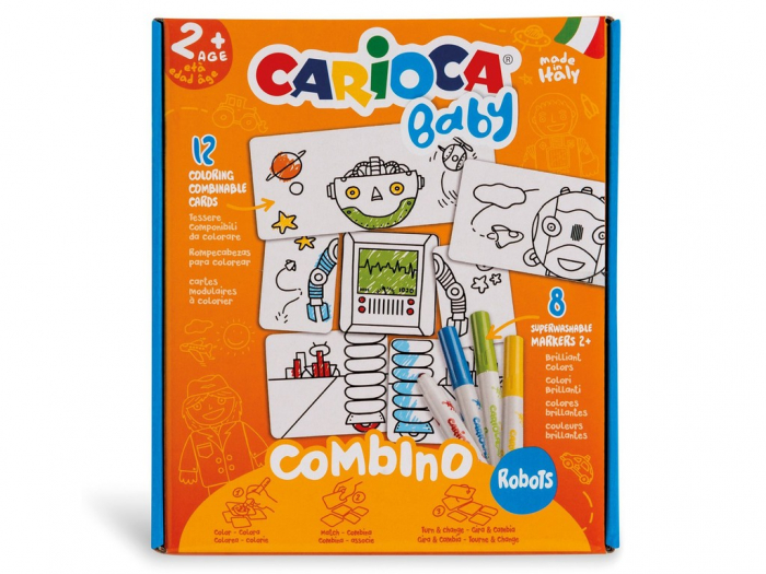 Set Carioca Robots Baby 2+ | Creativitate și Colorat