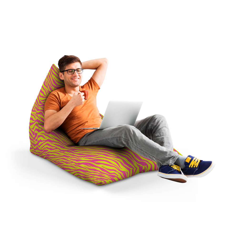 Fotoliu Puf Zebra Pink Updeco | Relaxare & Stil - imagine 4