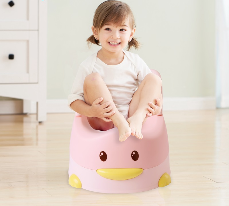 Olita Little Mom Duck Pink Ergonomica cu Spatar - imagine 4