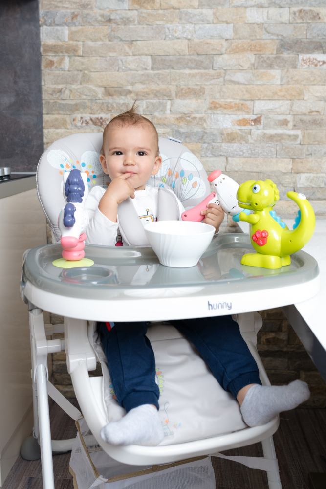 Scaun de Masa Moni Cangaroo Hunny Blue, Siguranta 5p - imagine 2