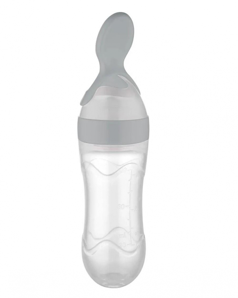 Linguriță cu rezervor BabyJem, 90 ml, Gri - imagine 3