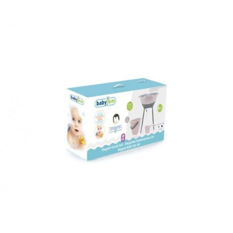 Cadita Baie BabyJem Elegant Gri - Ergonomica - imagine 8
