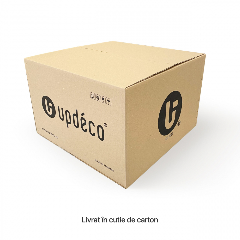 Fotoliu Puf Updeco Lounge Lemn Alb - imagine 4