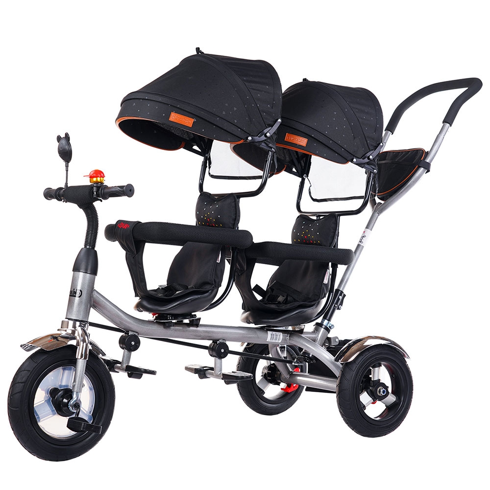 Tricicleta Chipolino 2Play Raven pentru Gemeni - imagine 3