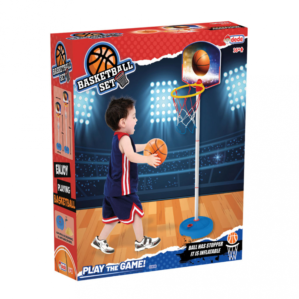 Cos Basket Dede Reglabil cu Baza si Mingie - imagine 5