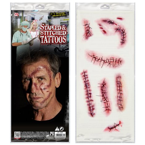 Tatuaje Cicatrici Halloween | Widmann Italia - Realiste