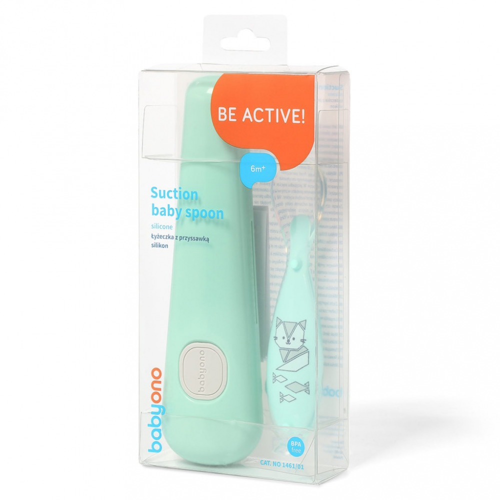 Linguriță Babyono Silicon, Accesoriu Hrană Praktic - imagine 4