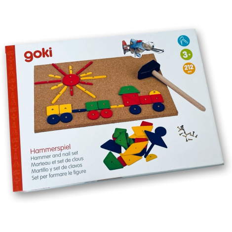 Goki Joc Constructii Ciocan si Cuie 210 Piese