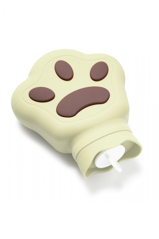 Sticluta Calda Silicon 420ml Kidnort Bej Paw
