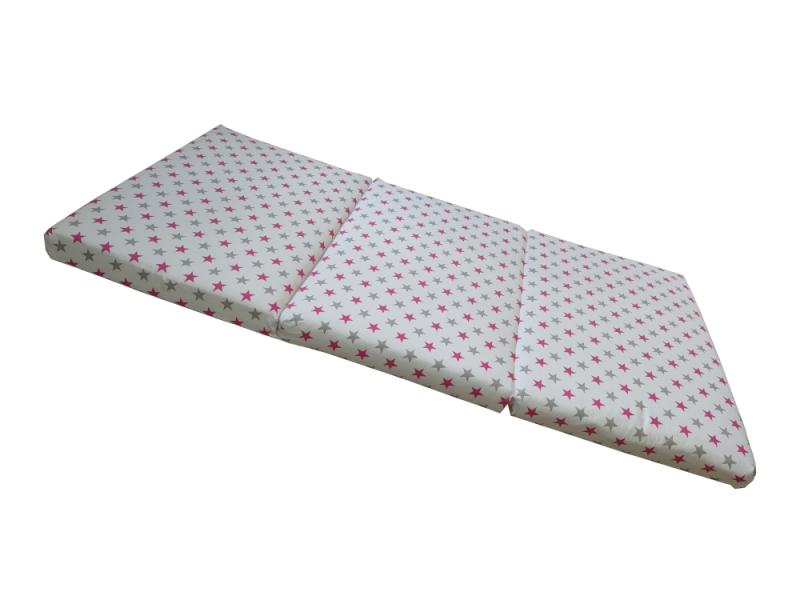 Saltea Pliabila MyKids Stele Gri-Roz - imagine 2