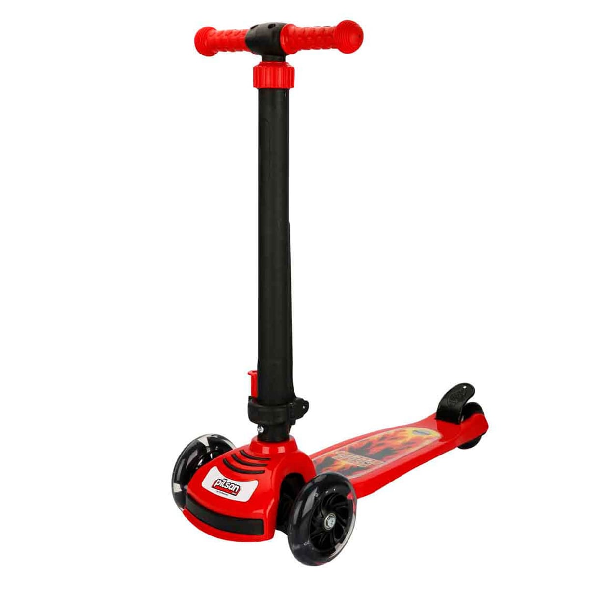 Trotineta Pliabila Pilsan Power Scooter 3 Roti Rosu