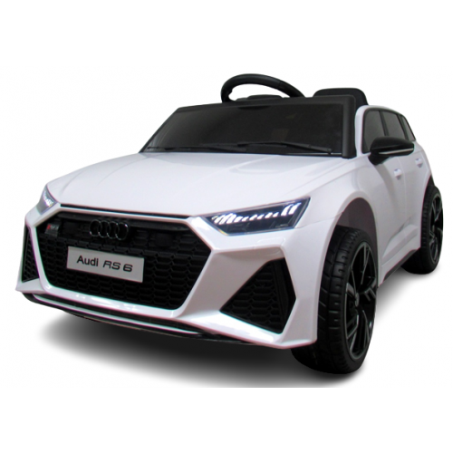 Masinuta Audi RS6 Electrica R-Sport 70W Alba - imagine 2