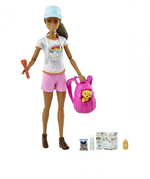 Set Papusa Barbie cu Catel si Accesorii Mattel