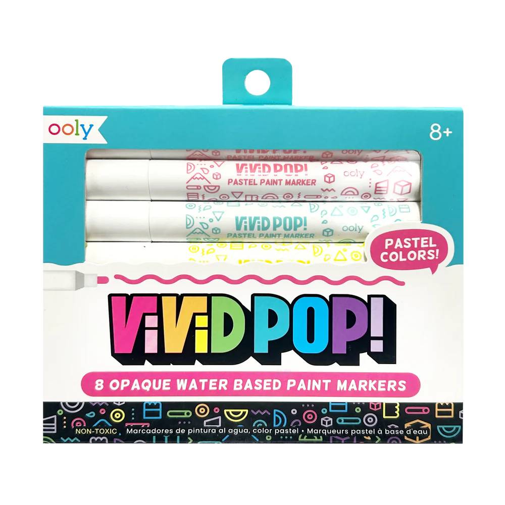 Ooly Vivid Pop - Carioci Vopsea 8 Culori Pastel