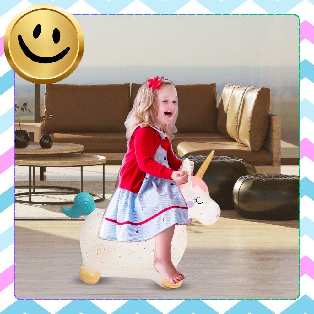 Jumper Unicorn NiceKids cu pompă | Jucărie exterior - imagine 12