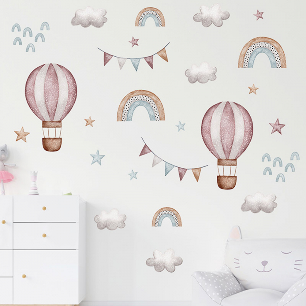 Sticker Baloane SIPO 86x64 cm Curcubeu - imagine 3