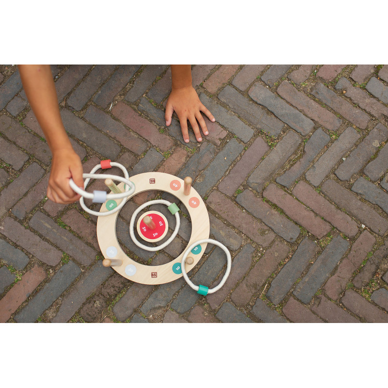 Joc Aruncare Inele Lemn BS Toys - imagine 2