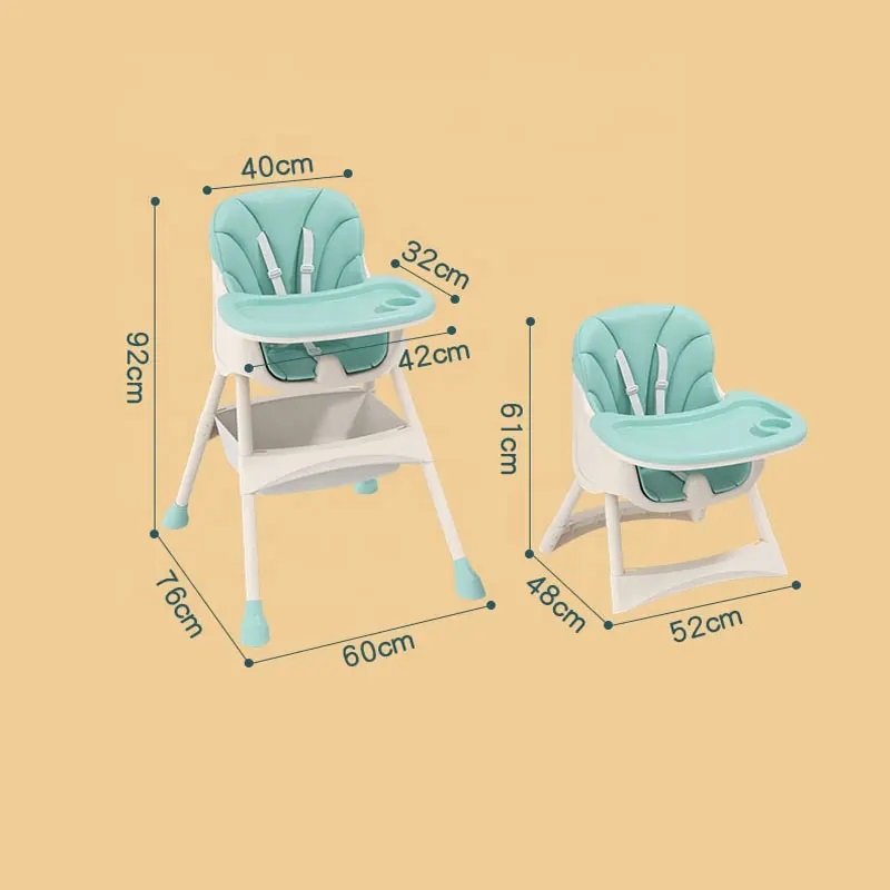 Scaun de Masa 2 in 1 Little Mom Beige - imagine 3