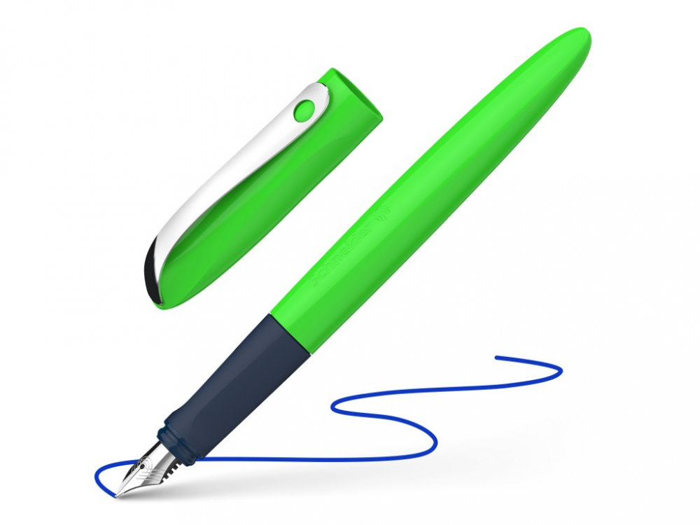 Stilou Schneider Wavy Ergonomic, Verde, Pentru Elevi