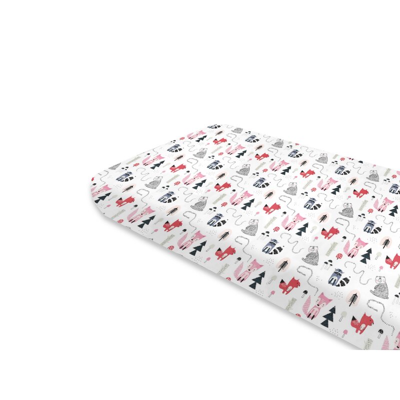 Cearceaf Miminu Design Fox, 160x80 cm - imagine 3