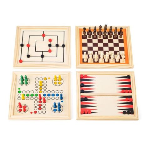 Set Jocuri Clasice Woodyland - 6-in-1