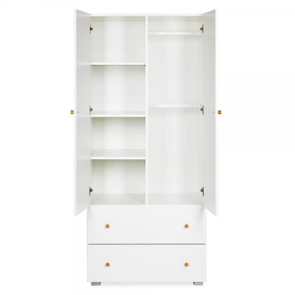 Set Mobilier Klups Karolina Alb-Natur Camera Copii - imagine 6