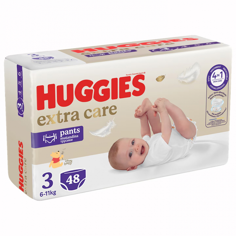 Huggies Extra Care Pants 3, 6-11 kg, 48 buc - imagine 9