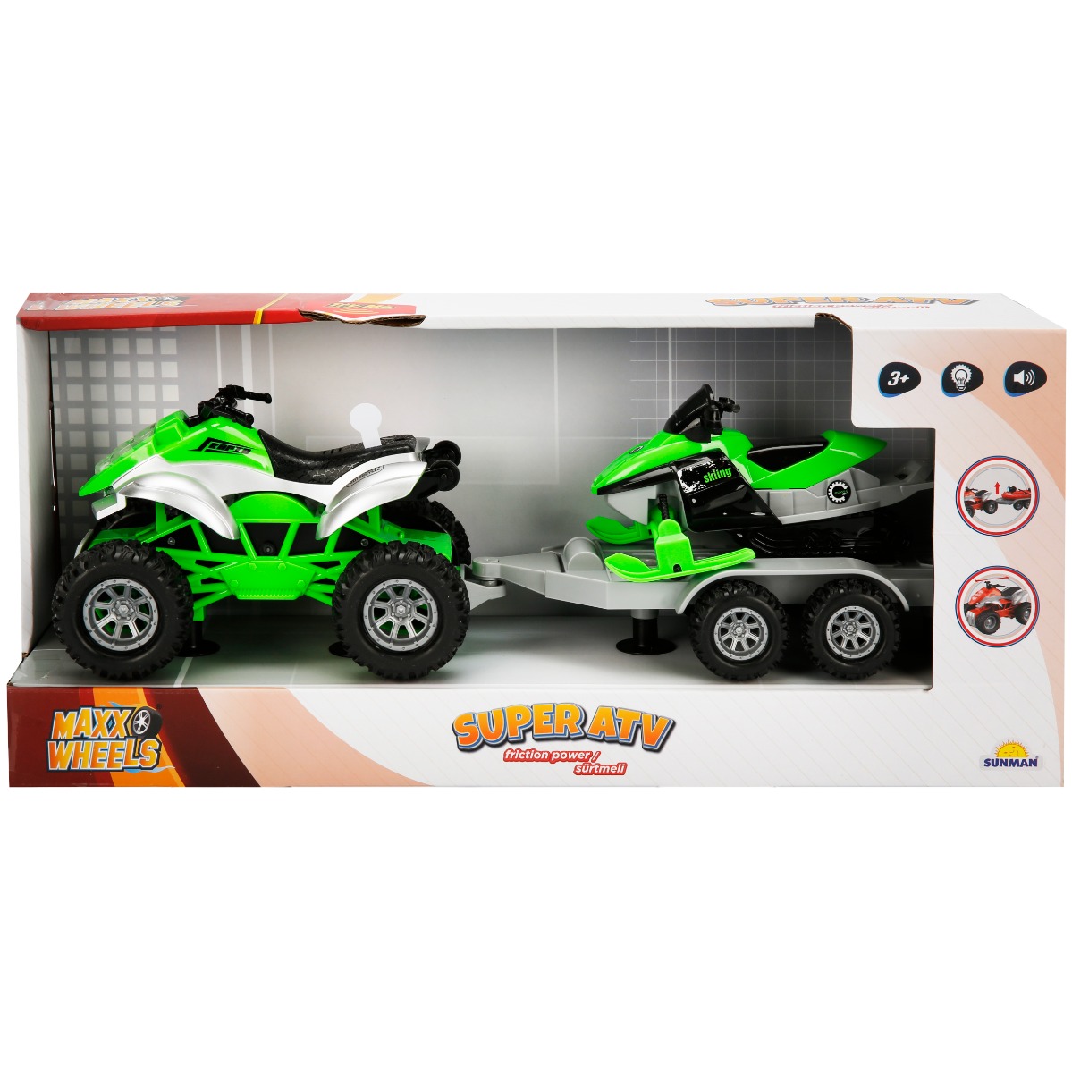 Set ATV Maxx Wheels cu Remorcă și Barcă