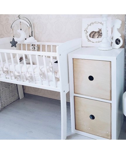 Patut Co-Sleeping Woodies cu Saltea Cocos - imagine 4