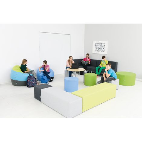 Puf 50 cm Albastru Moje Bambino, Rezistent - imagine 3