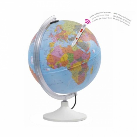 Glob Pamantesc Interactiv Nova Rico, 30 cm, cu Creion Vorbitor
