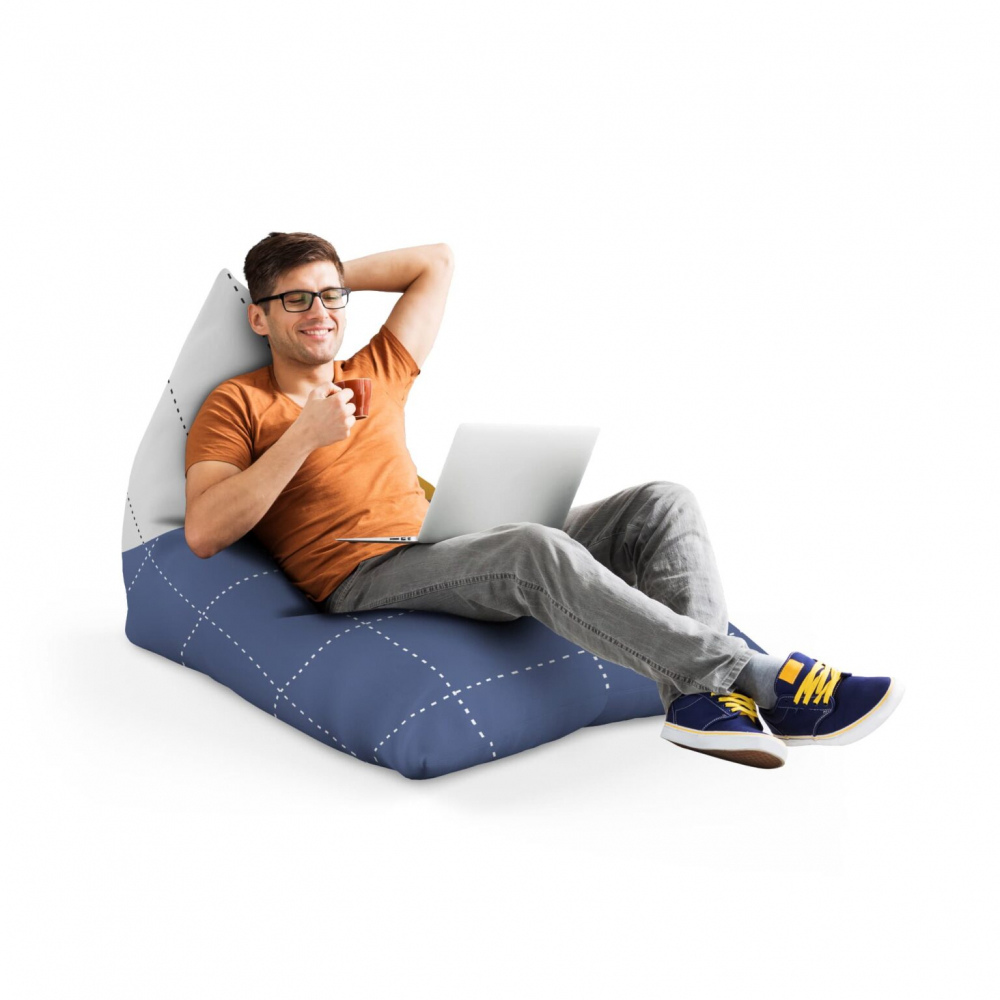 Fotoliu Puf Updeco Lounge Albastru Relaxare - imagine 5