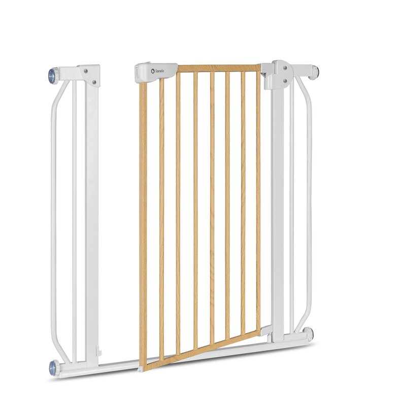 Poarta Siguranta Lionelo Truus Slim 105 cm, Gri - imagine 3