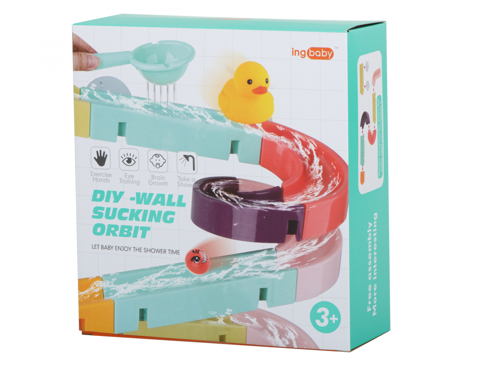 Jucărie Baie Circuit Multicolor Rățuște Ikonka - imagine 8