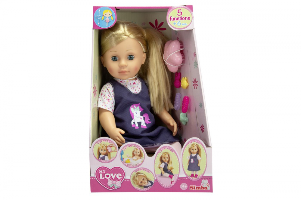 Păpușă Interactivă My Love de la Simba, 43cm