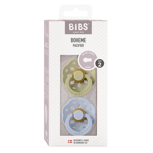 Set 2 Suzete BIBS Bohome, Latex, 6 luni+
