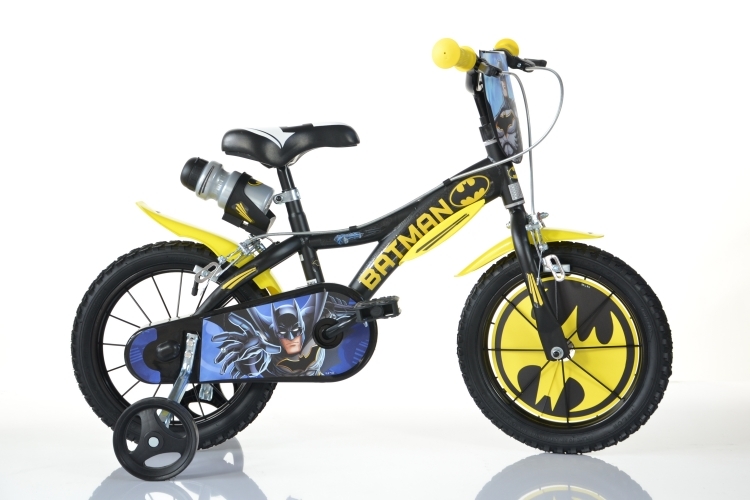 Bicicleta 14 Batman Dino Bikes cu Roți Ajutătoare
