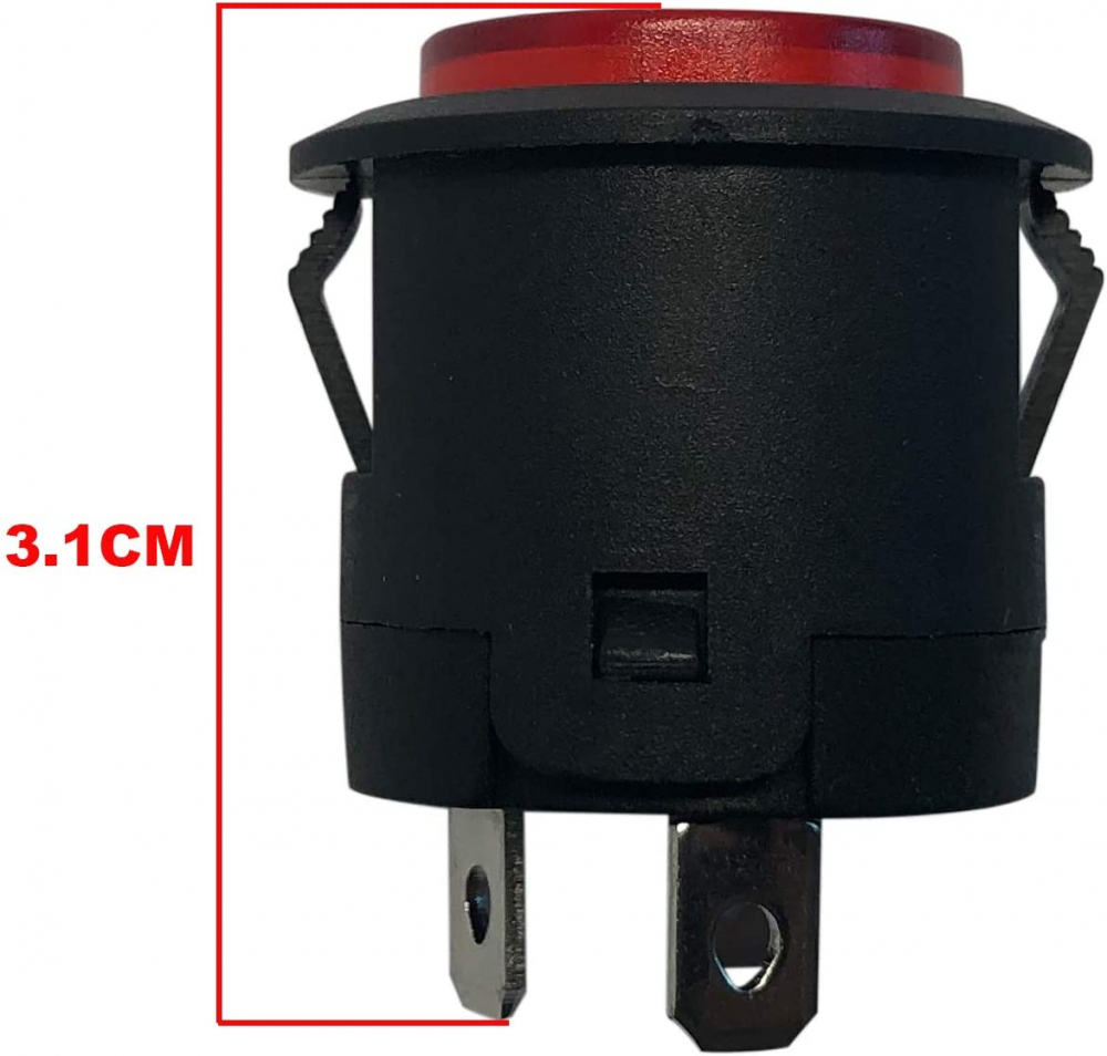 Buton pornire 3 pini Nichiduta 6V-12V