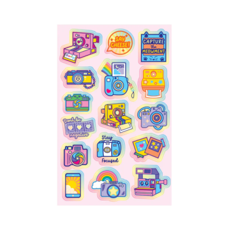 Abtibilduri Holografice Ooly Cute Cameras - imagine 2