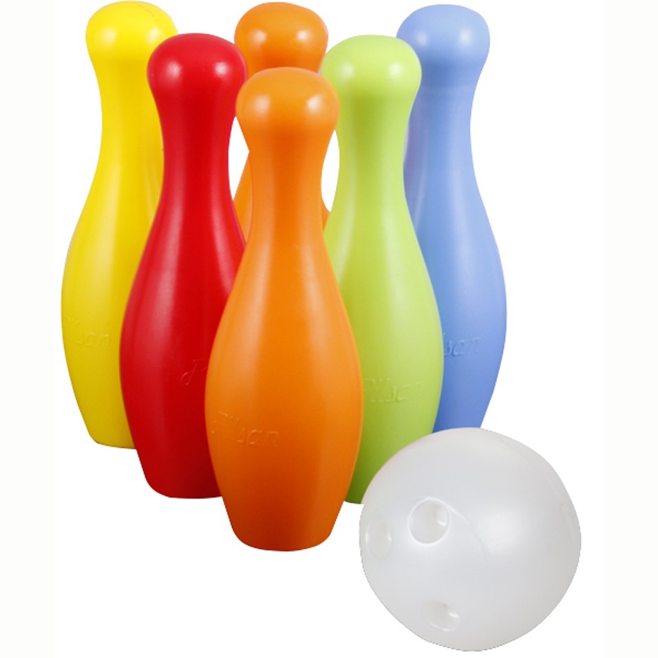 Set Bowling Mini Star Pilsan | 6 Popice si 2 Bile - imagine 2