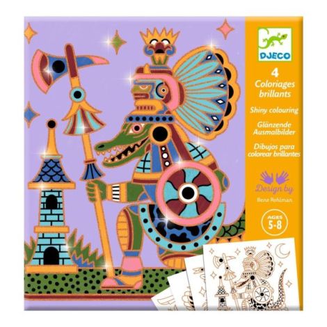 Djeco Animale Războinice - Joc Colorat Creativ