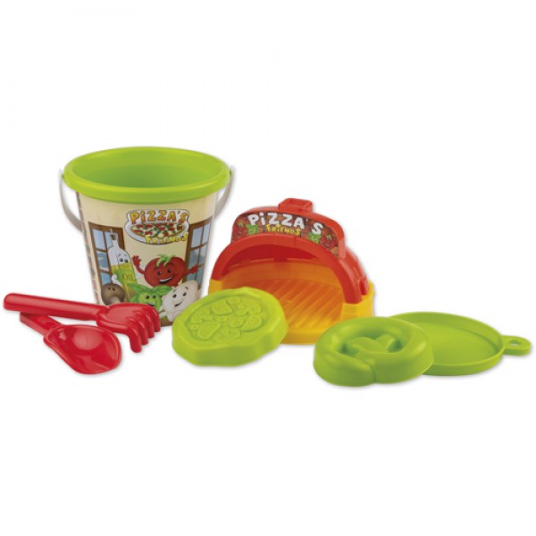 Set Androni Nisip Pizza cu Galeata si Accesorii